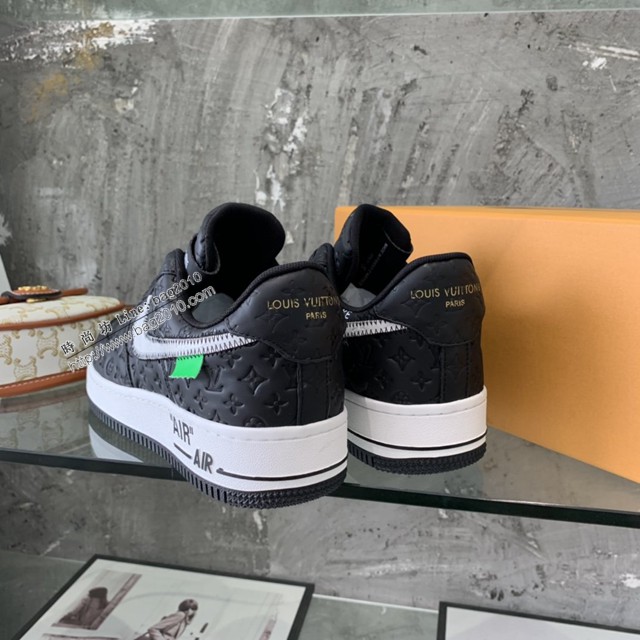 LV路易威登男士休閒運動鞋 Nike X Lv世紀大聯名22親友限定款運動板鞋 dx3146